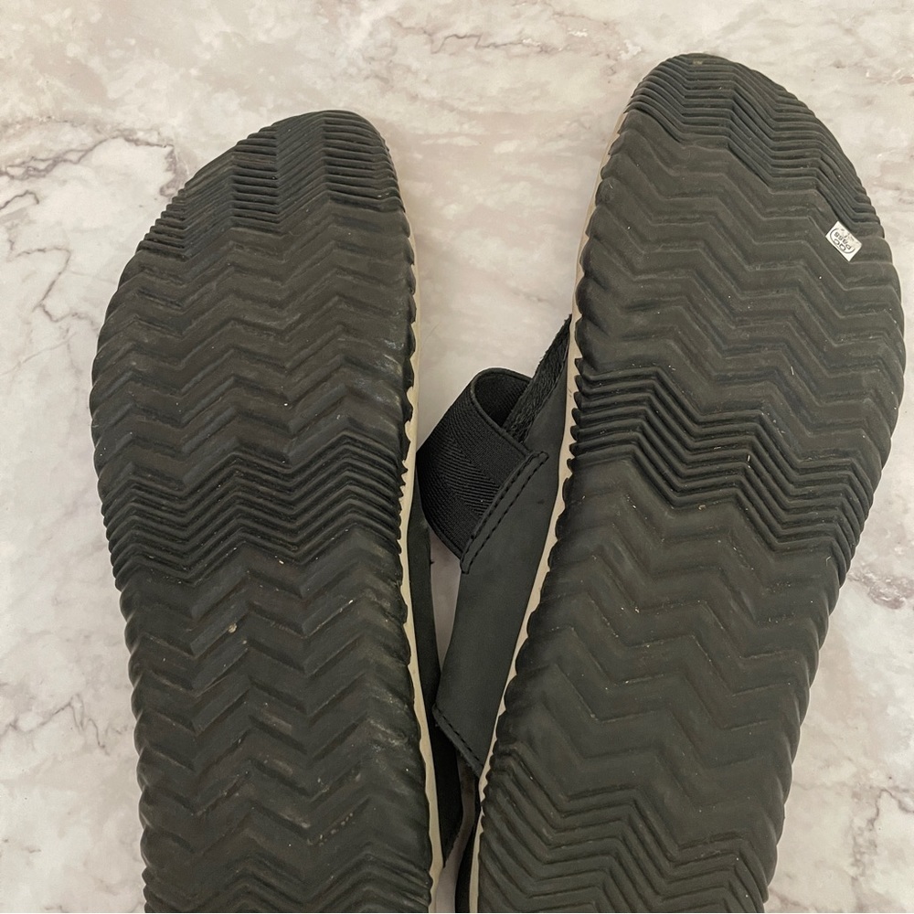 Sorel Size 10 Out N About Black Leather Slingback Thong Sandals NL 3259-010 shoe - Picture 8 of 13